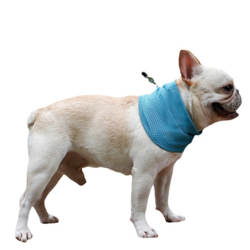 Pet Summer Cold Neck Scarf French Bulldog Dog Cat Cooling Scarf Triangle Scarf Ice Towel Wholesale